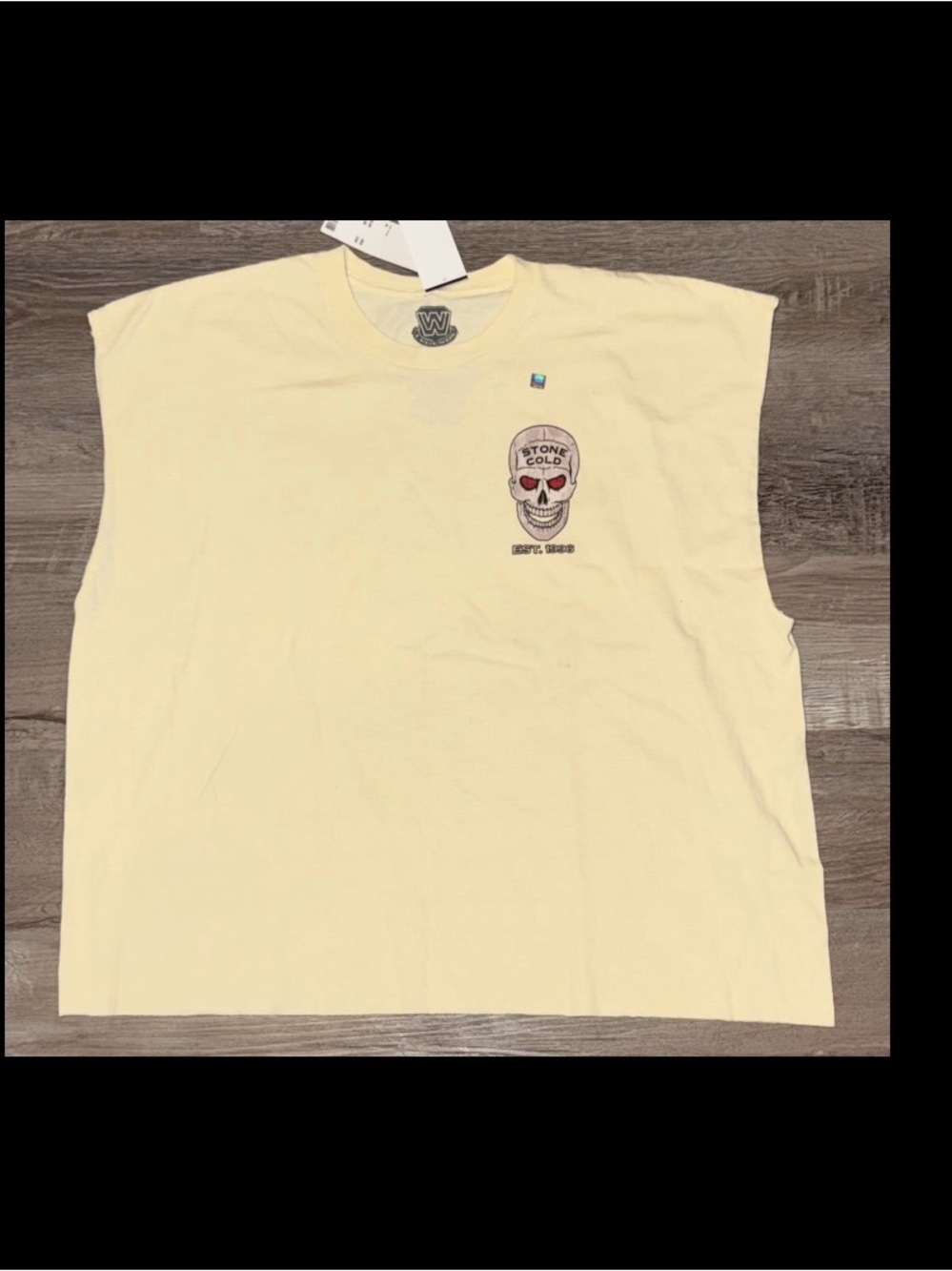 NWT Men's WWE Stone Cold Steve Austin Cut Off Shirt Size XL